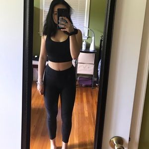 Outdoor Voices Black 3/4 Warmup Legging